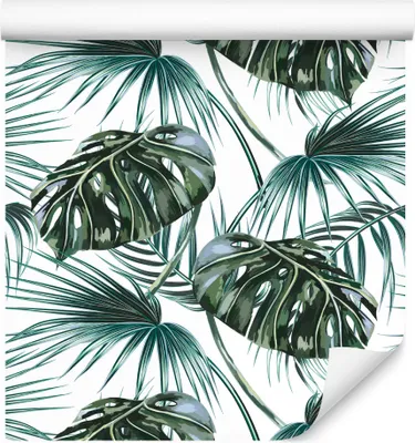 Obrázek produktu pro 10m VLIES TAPETE Roll Listy Exotické Monstera Palmy XXL