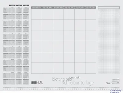 Produktbild von Schreibunterlage 52,5x37,5cm mit Kalender VE=5x30 Blatt