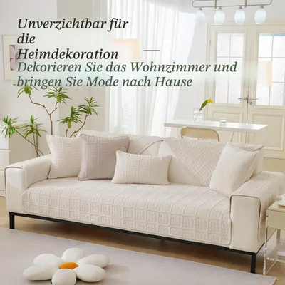 Produktbild von Sofabezug Creme 90x240cm Milchsamt