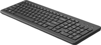 Produktbild von HP 225 Wireless Tastatur, Volle Größe (100%), Kabellos, RF Wireless, Schwarz