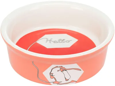 Produktbild von TRIXIE Napf, Comic-Kaninchen Hello, Keramik, 240 ml / Ø 11 cm