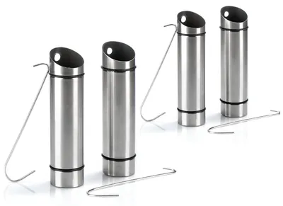 Produktbild von com-four® 4x Luftbefeuchter aus rostfreiem Edelstahl, Verdunster