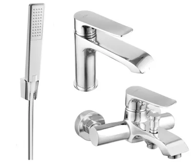 Zdjęcie produktu dla Mexen Pecos R72 zestaw wannowy, chrom - 72703R72-00