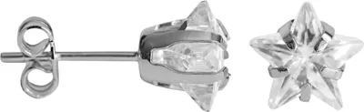 Produktbild von Ohrstecker 925 Sterling Silber mit Zirkonia Stern Farbe - Transparent