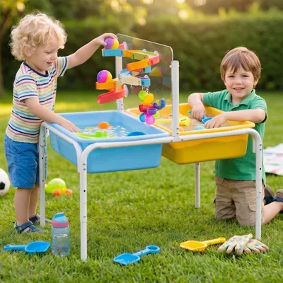 Immagine prodotto di Tavolo d'acqua per bambini con 16 set di gioco