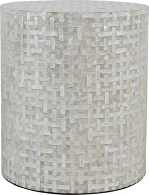 Imagen del producto de Mesa auxiliar FURNLUX Avola, color gris. Dimensiones: 41 x 46 x 41 cm. Color principal: gris