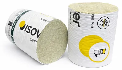 Produktbild von Isover TECH Wired Mat MT 4.3 (MD2) Drahtnetzmatte halbe Pak : 50 mm / 1000 / 2000 mm / 2 m² Dämmdicke / Breite / Fläche ( ISOVER ): 50 mm / 1000 / 2000 mm / 2 m²