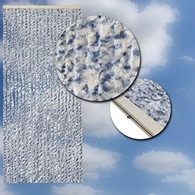 Produktbild von Türvorhang Fliegenvorhang - Türvorhang Katzenschwanz - Türvorhang - 100x240 cm - Blau