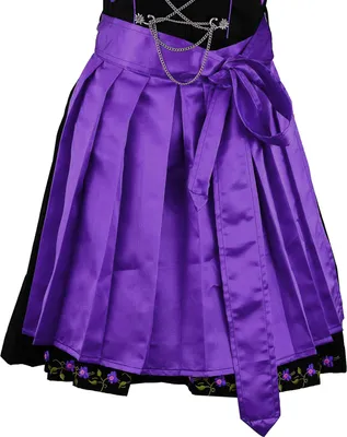 Produktbild von Dirndlschürze Dirndel Trachtenschürze aus Polyester glänzend, Farbe:Lila, Größe:38-40