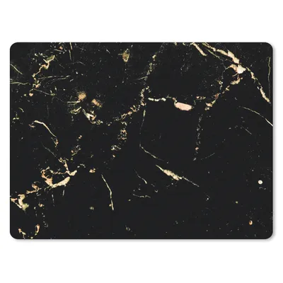Produktbild von MuchoWow® Mauspad Mousepad Marmor - Limette - Schwarz - Gold 23x19 cm - Mousepads - Maus Mat - Pad - Mausunterlage - Schreibtischunterlage - Mauspad - Gadgets und Trends
