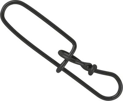 Produktbild von Spro Matt Black Double Insurance Lock Snap - Sicherheits Einhänger, Größe / Tragkraft / Packungsinhalt:Gr. 4 / 55kg / 8 Stück