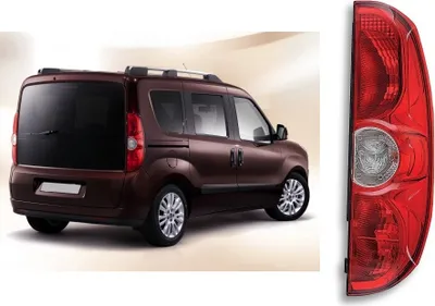Zdjęcie produktu dla Tylne prawe światło hamowania, Fiat Doblo, Opel Combo, wersja hatchback, 51830564, 712203721110, LLH231 | 2009-2014