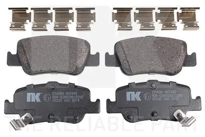 Produktbild von NK Bremsbeläge Satz Hinten Bremsklötze für TOYOTA AURIS (NRE15, ZZE15, ADE15, ZRE15, NDE15) 224586
