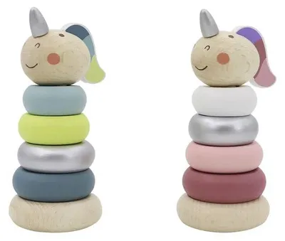 Einhorn-Figur aus Kunststoff, mehrfarbig, 13,5 x 5,8 x 5,8 cm