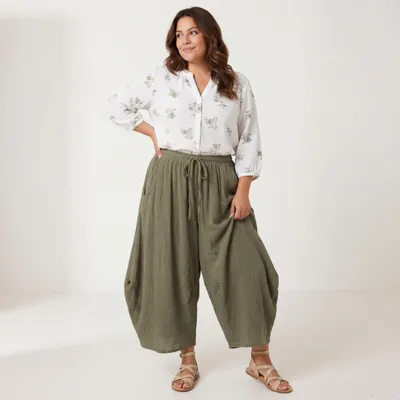 Produktbild von Musselin Hose OriginalYou luftige Haremshose leichte Sommerhose für Damen