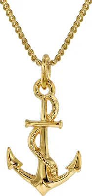 trendor 35801 Anker Gold-Anhänger 333 mit goldplattierter Halskette 1