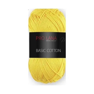 Produktbild von Pro Lana Basic Baumwolle 50g (22) gelb