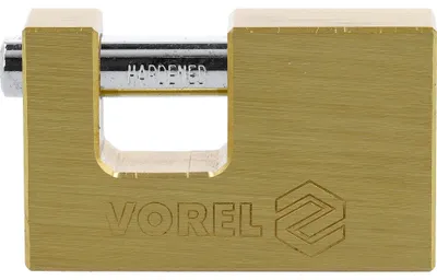 Obrázek produktu pro Masivní mosazný visací zámek s kolíkovým mechanismem, 65 mm