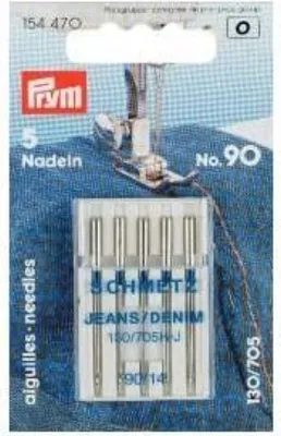 Packaging for sewing machine needles.