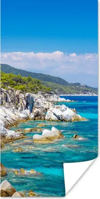 Produktbild von MuchoWow® Poster Meer - Sommer - Tropisch 60x120 cm - Wandschmuck