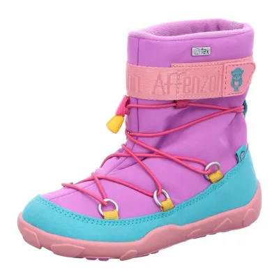 A single winter boot for children.
