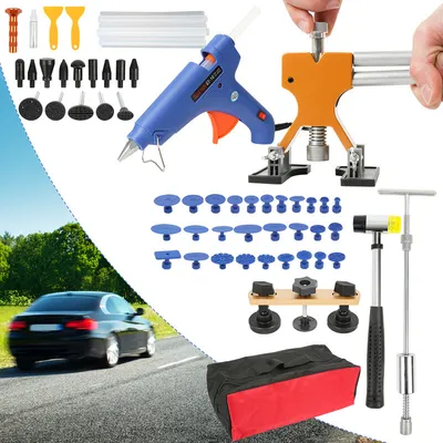 Produktbild von Clanmacy Ausbeulwerkzeug Auto 57-teiliges Dellenlifter ohne Spachtel- oder Lackeinsatz Ausbeul Werkzeug KFZ
