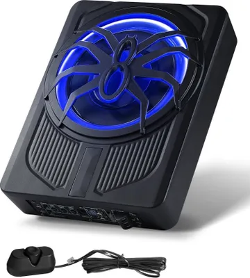 Produktbild von Untersitz-Auto-Subwoofer 440W - Schlankes Aktives Subwoofer-System 254mm - Leistungsstarker Bass für Auto
