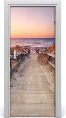 Produktbild von Tulup Türaufkleber 85x205 cm Dekorative Aufkleber Selbstklebend Wasserdichte Tapete Abnehmbar Schlafzimmer Wohnzimmer Wohnkultur - Weg zum Strand