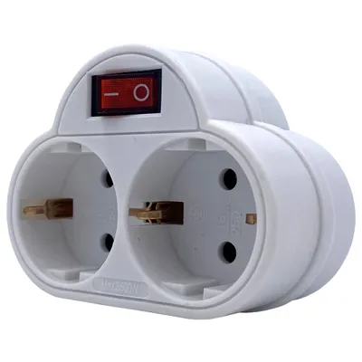 Produktbild von DULA Steckdose DUO RA - Steckdose - 4-fach - Schalter