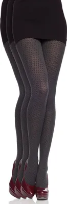 Produktbild von Damen Gemusterte Strumpfhose (Graphit-G5510(60 DEN) ,S) .