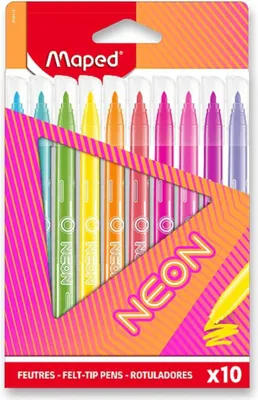 Image de Maped 845419 Maped Feutre de coloriage NEON, étui carton de 10 pièces