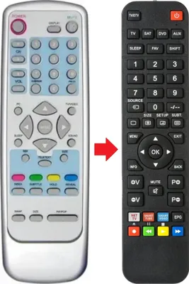 Produktbild von Fernbedienung passend für PYUR DCIW377 | TV-BOX | TVBOX