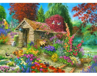 Produktbild von Bluebird Puzzle Puzzlespiel The Garden Shed - 500 Teile bunt