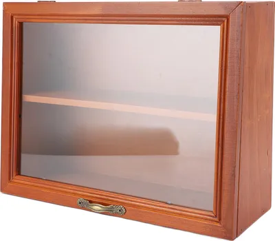 Produktbild von Holz-Desktop-Organizer Freistehende Holz-Display-Regale Desktop Display Cabinet für Mini-Figuren Kosmetik