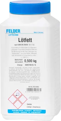Produktbild von Felder Hartlötpaste Univ.800-1100GradC 500g Flasche
