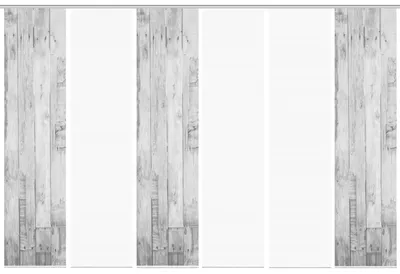 Produktbild von VISION S LIZZA Schiebegardine, halbtransparente Bambus-Optik, 260x60 cm, grau, Holzmotiv