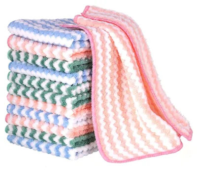 Produktbild von Mikrofasertücher - 12 Stück Putzlappen - für die Küche - 25 x 25 cm