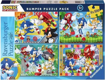 Immagine prodotto di RAVENSBURGER Puzzle Sonic the Hedgehog 4x100 pezzi