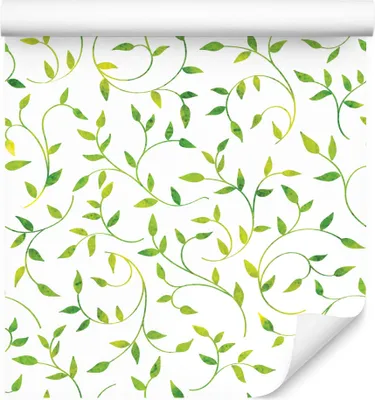 Obrázek produktu pro 10m VLIES TAPETE Roll Leaves Green Ornaments XXL