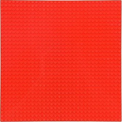 Zdjęcie produktu dla Duża PŁYTKA KONSTRUKCYJNA do klocków Standard kreatywna podstawa, 32x32 czerwona