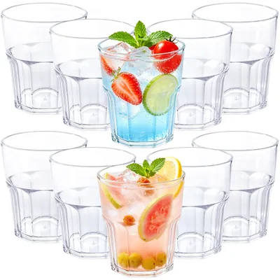 Productafbeelding van Set van 10 Transparante Acryl Drinkbekers