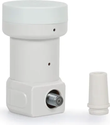 Produktbild von RED OPTICUM LSP 04H LNB Single I Hitze- & kältebeständiger Digital-LNB 1-fach mit nur 0.1dB Rauschmaß inkl. Wetterschutztülle I Full HD - 3D - UHD - 4K Ready I Sat-LNB für 1 Teilnehmer weiß