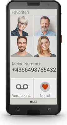Produktbild von Emporia SMART.5, 14 cm (5.5"), 3 GB, 64 GB, 13 MP, Android 12, Schwarz