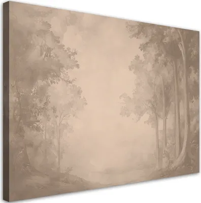 Produktbild von Feeby - Leinwand Bilder - Weg durch den Wald - 30x20 cm - Deko Wohnzimmer - Wandbilder Schlafzimmer - Deko Aesthetic - Wand Deko - Leinwand Groß - Deko Zimmer - Leinwandbilder XXL