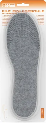 Produktbild von HARO Einlegesohlen mit Massage Noppen Filz Größe: 36-45 1 Paar