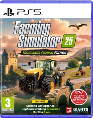 Obrázek produktu pro Hra pro PS5 CENEGA Farming Simulator 25 Highlands Fishing Edition