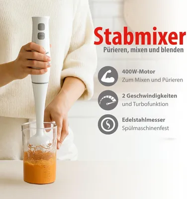 Produktbild von ALPINA Stabmixer, 400 W, weiß