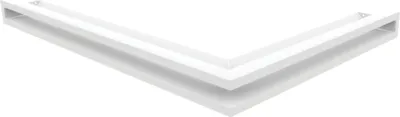 Produktbild von Eck-Lüftungsgitter LUFT links 76,6x54,7x6 weiß Slim