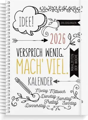 Produktbild von Burde Doodle Kalender 2025-2027, Woche/2-Seiten, 215 x 160 x 20 mm