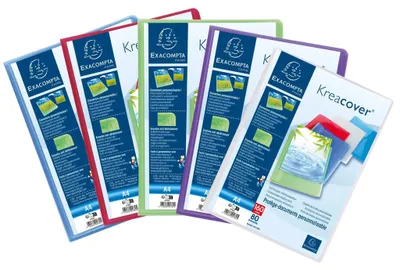 Produktbild von Exacompta 5789E Kreacover Chromaline A4 80 Taschen in verschiedenen Farben